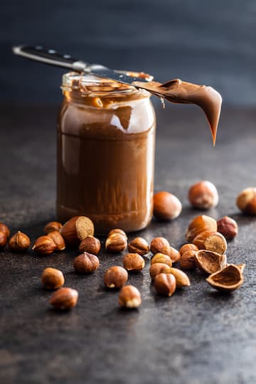 crema de avellanas vegana